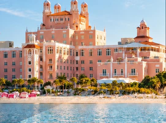 The pink Don CeSar hotel on St Pete Beach